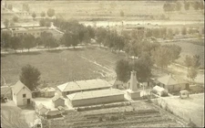 RPPC ranch farm estate aerial view ~ unknown location ~ postcard sku625