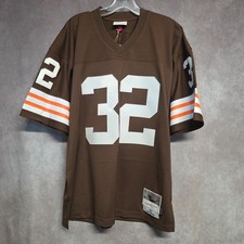 NWT Mitchell & Ness 1963 Cleveland Browns Jim Brown 32 Legacy Jersey 44 L $160