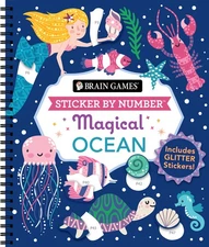 Brain Games - Sticker By Number: Magical Ocean