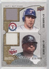 2009 Upper Deck Ballpark Collection 16/400 David Murphy Delmon Young #118 0a3