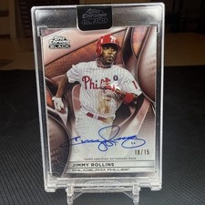 2025 Topps Chrome Black JIMMY ROLLINS Red On-Card Auto /15 PHILLIES