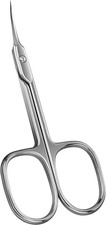 Cuticle Scissors Extra Fine Curved Blade, Super Slim Manicure Scissors for Cutic