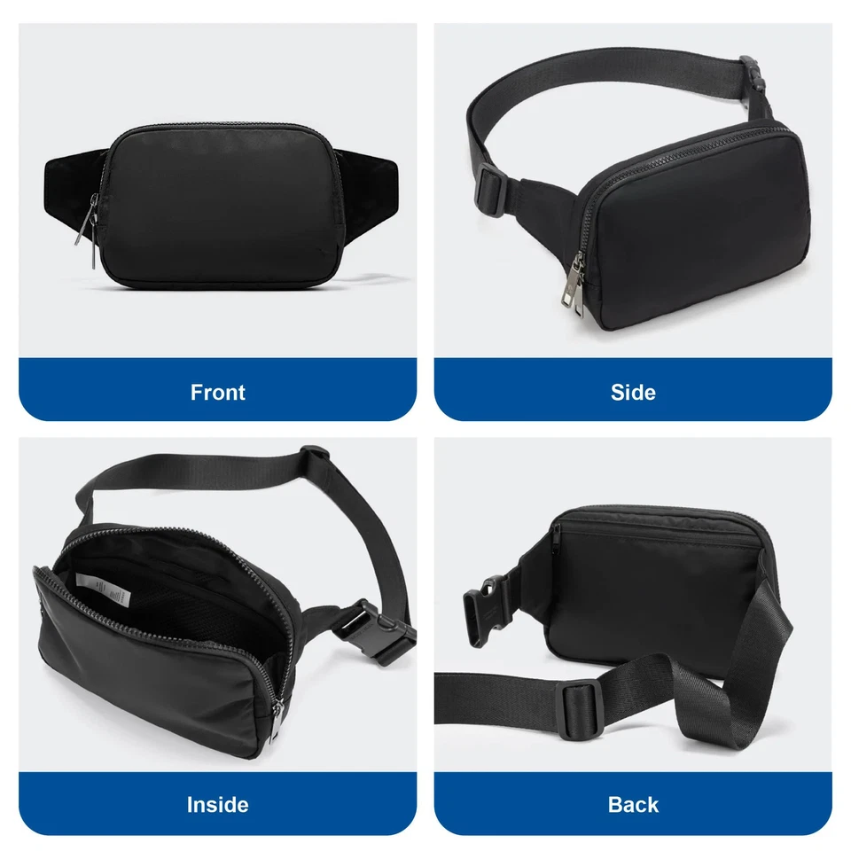 Belt Bag Large 2L, Running Bag Nylon Fanny Pack Purse for Women and Men with Adj - Image 2 of 4