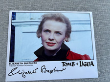 ELIZABETH SHEPHERD, Horror star. Genuine Signature. Vincent Price interest.