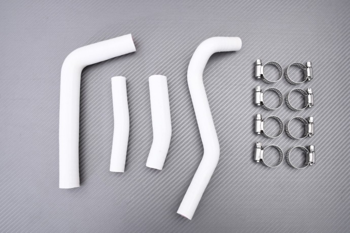 Kit durites de radiateur eau blanc YAMAHA WR 250F moto cross 2015-2019