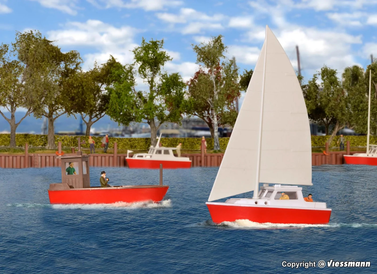 Kibri 39160 Boat set HO/OO KIT