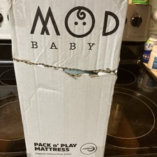 Modera Baby Pack N Play Matress  Cover New In Box Organic Cotton 38x26x1.5 Dual
