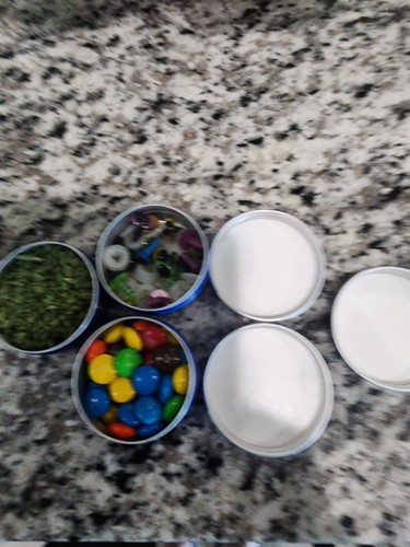 50 Pcs Blue Aluminum Round Cans With Lids, Reusable, Non Toxic Candle Making... - Picture 4 of 4