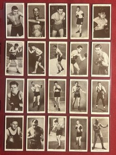 1938 CHURCHMAN BOXING PERSONALITIES VERY RARE COMPLETE 50 CARD SET VG EXCELLENT