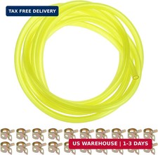 10 Ft Fuel Line Hose with 20 Hose Clamps, 1/4" ID x 3/8" OD Gas Fuel Line