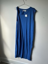 NWT Free People Beach Cotton Dress Asymmetrical Tie Neck 18” Slit In One Side 