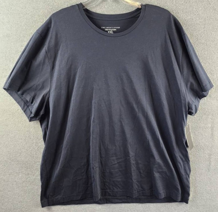The Mens Store at Bloomingdales Supima Tee XXL True Navy Crewneck Pullover SS 4690₽