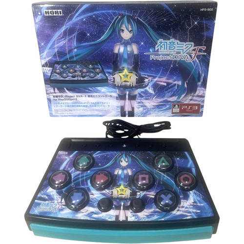 PS3 Hatsune Miku Project DIVA F Mini Controller Black HORI HP3 900 Japan Limited