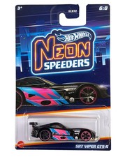 Hot Wheels Neon Speeders 1:64 Diecast SRT Viper GTS-R 6/8