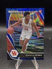2021-22 Panini Prizm Draft Pick Rookie Quentin Grimes Blue Wave 135/249 RC