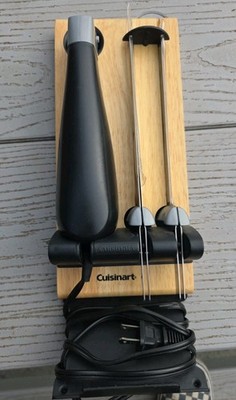 CUISINART CEK40 Electric Knife Set Wood Stand Bread & Carving Blades