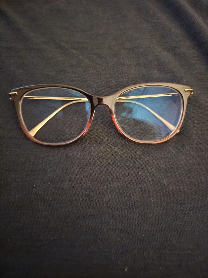 Marco de gafas de plástico para mujer Jimmy Choo JC263 EGL borgoña brillo 54-17 con estuche Foto 4 de 4