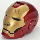 Stan Lee, Avengers Cast Autographed Marvel Legends Iron Man Prop Replica Helmet — photo 5