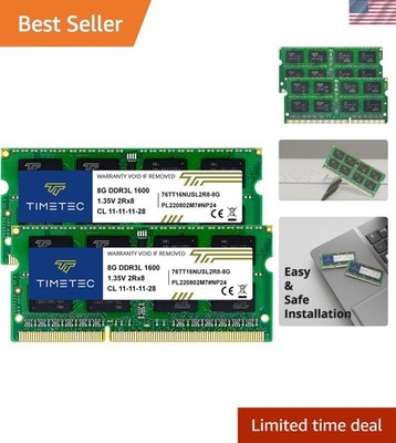 High-Speed 16GB Dual Rank DDR3L 1600MHz RAM for Enhanced Laptop Performance
