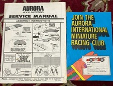 Aurora Model Motoring Service Manual For Ho Slot Cars Vintage 1971 Racing Club