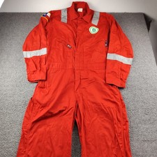 Lapco FR Moisture Management Coveralls Mens Large Tall Red Reflective