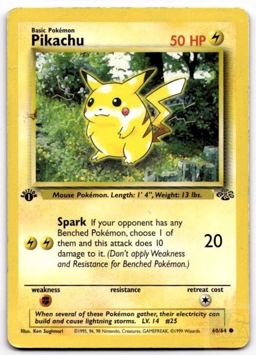 first edition jungle pokemon cards 1st (64/64) Complete Set 1999 Captured in a crystal I finally gave in and