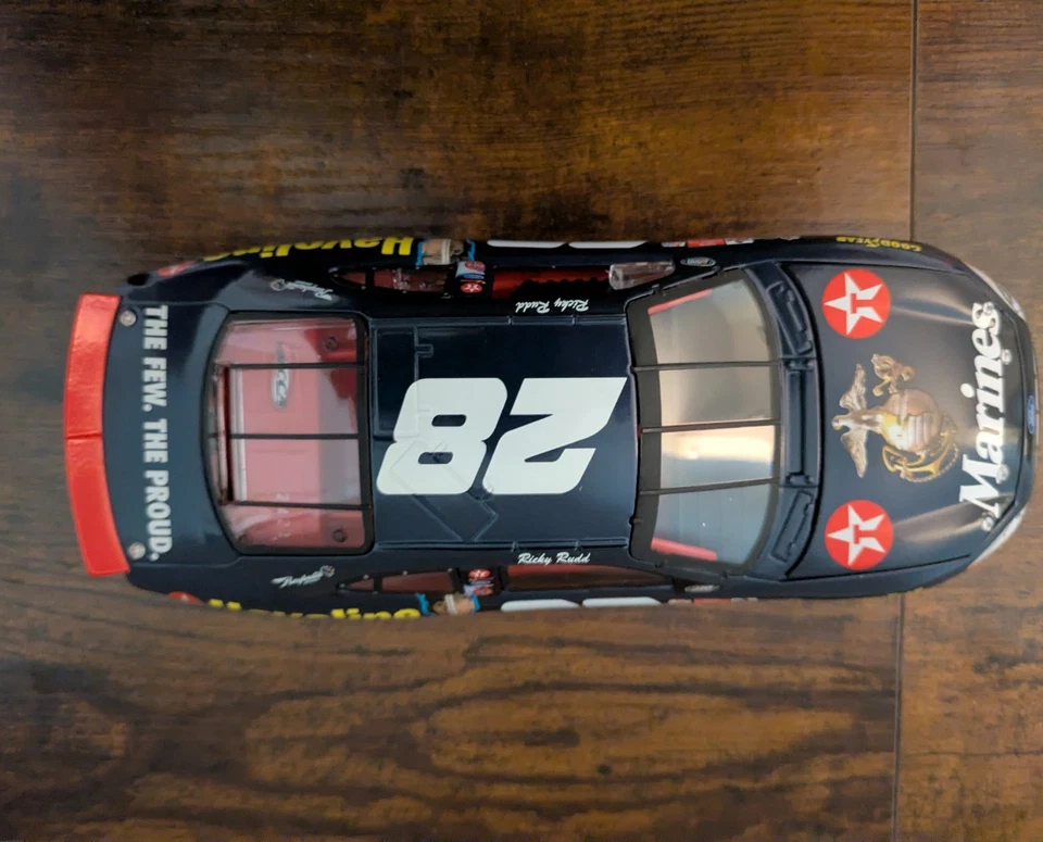 Ricky Rudd #28 Texaco Armed Forces/Marines 2000 Taurus modelo Nascar fundido 1:24 - Imagem 3 de 4