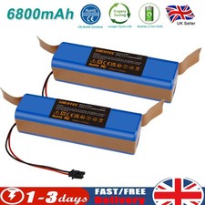 2x 14.4V 6.8Ah Li-ion Battery For Eufy RoboVac PA61, X8 T226X, X8 Pro, X8 Hybrid