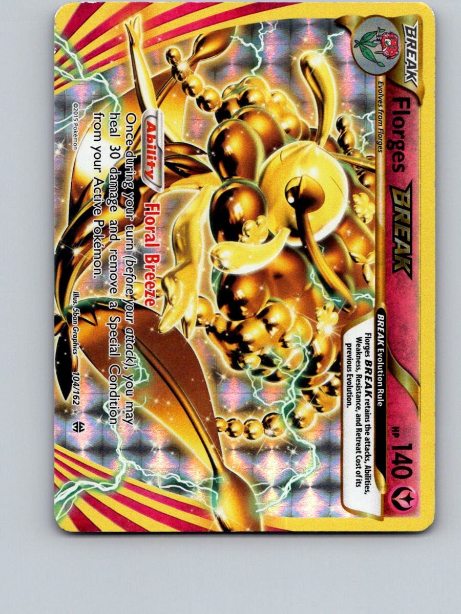 Florges BREAK 104/162 BREAK Rare BREAKthrough Pokemon Holo Near Mint