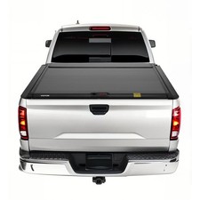5.5ft Secure Retractable Tonneau Cover with Dual Lock, Drainage System & T-Slot