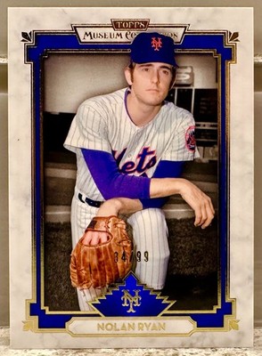 JERSEY #! 2014 Topps Museum Collection Nolan Ryan #66 Blue 34/99! METS!
