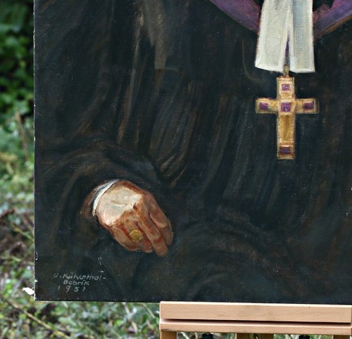 Ursula Kükenthal-Bobrik (1899 (1899-1996) - Portrait Of A Bishop, Oil On Canvas - Picture 5 of 7