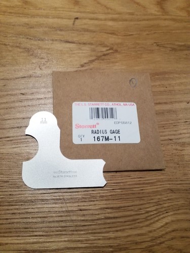 NOS Starrett 167M - 11 Radius Gauge Radius Gauge Engineering Tools - Picture 1 of 11