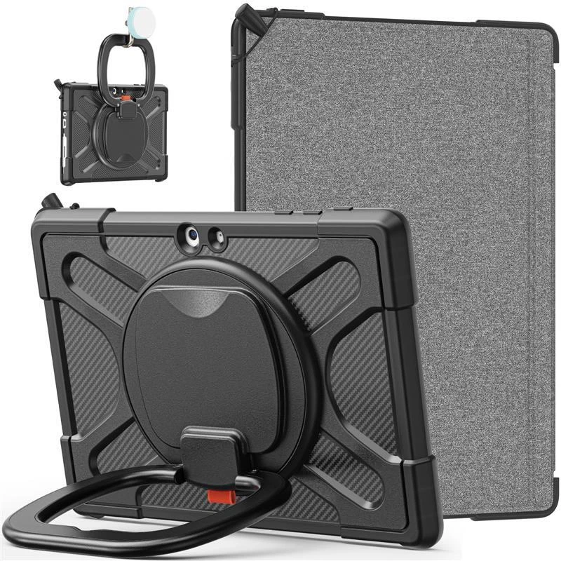 Microsoft Surface Go 4 3 2 1st Stand Case Heavy Duty Shockproof Armor Flip Cover - Image 2 of 4