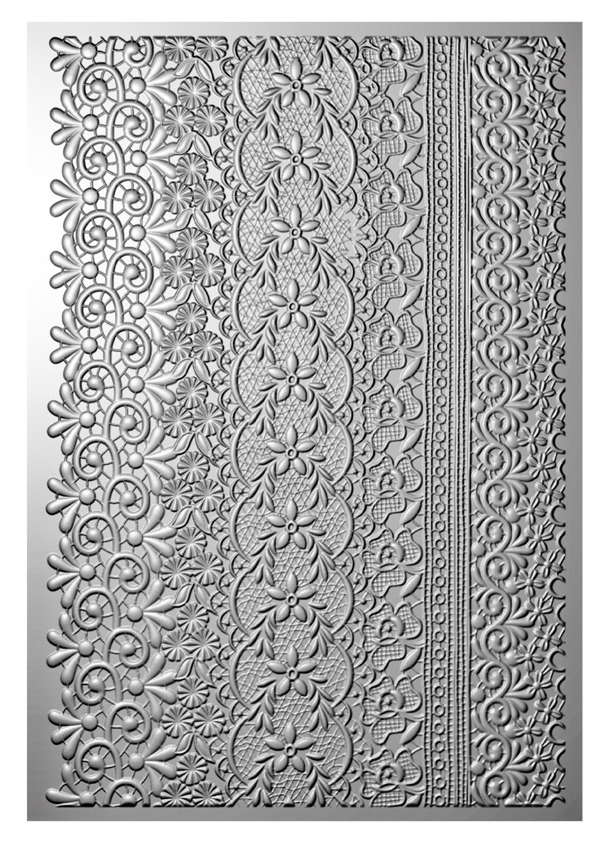 Sizzix Lace 3D Embossing folder #666511 Retail $16.99 Eileen