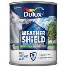 Dulux Weathershield Exterior Quick Dry Undercoat Brilliant White  2.5L