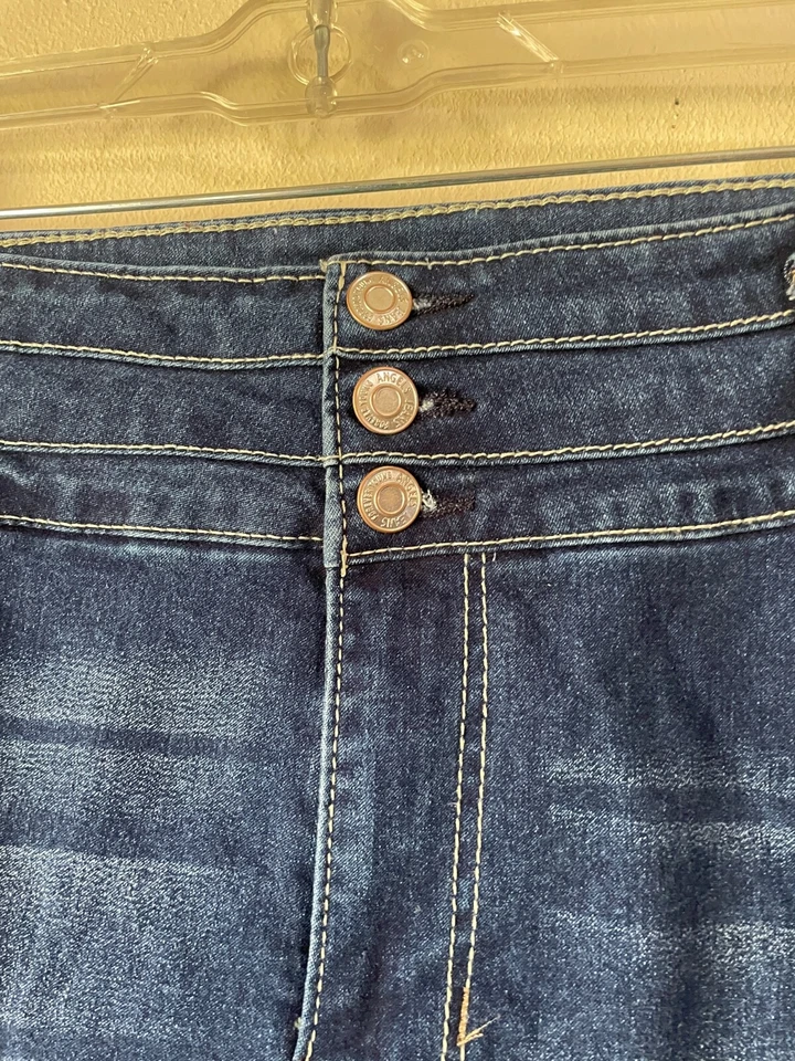 Jeans Angels EverShape Skinny Azul 20W PLUS denim 3 botões top casual - Imagem 2 de 4