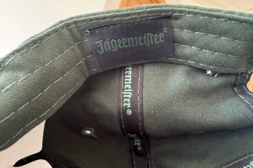 Jagermeister Hat Cap Green Gold Embroidered New Stag Cross Deer OSFA Adult - Picture 5 of 11