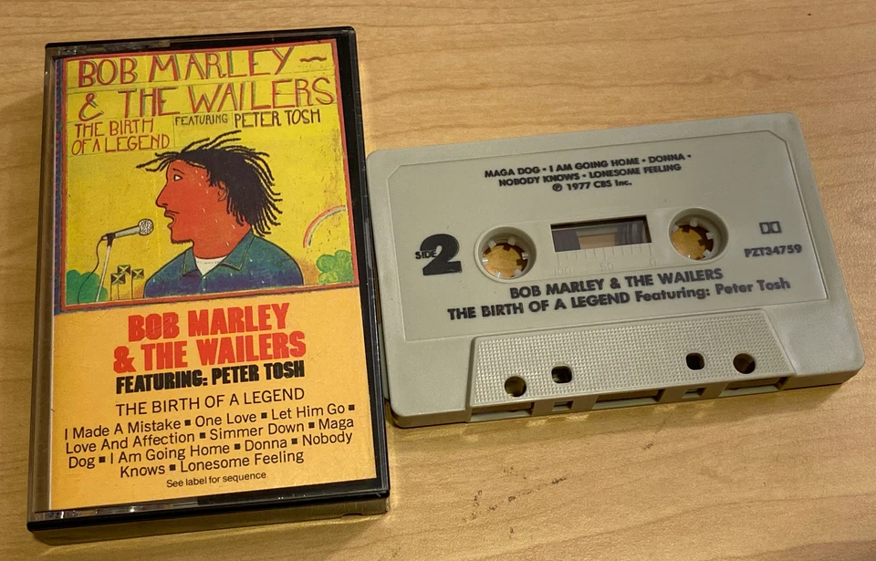 ORIGINAL 1977 BOB MARLEY & THE WAILERS THE BIRTH OF A LEGEND PETER TOSH CASSETTE Foto 2 de 4