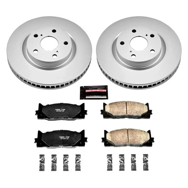 Power Stop Z17 Evolution Geomet Plain Front Brake Kit for 07-17 Toyota Camry - Image 2 of 2