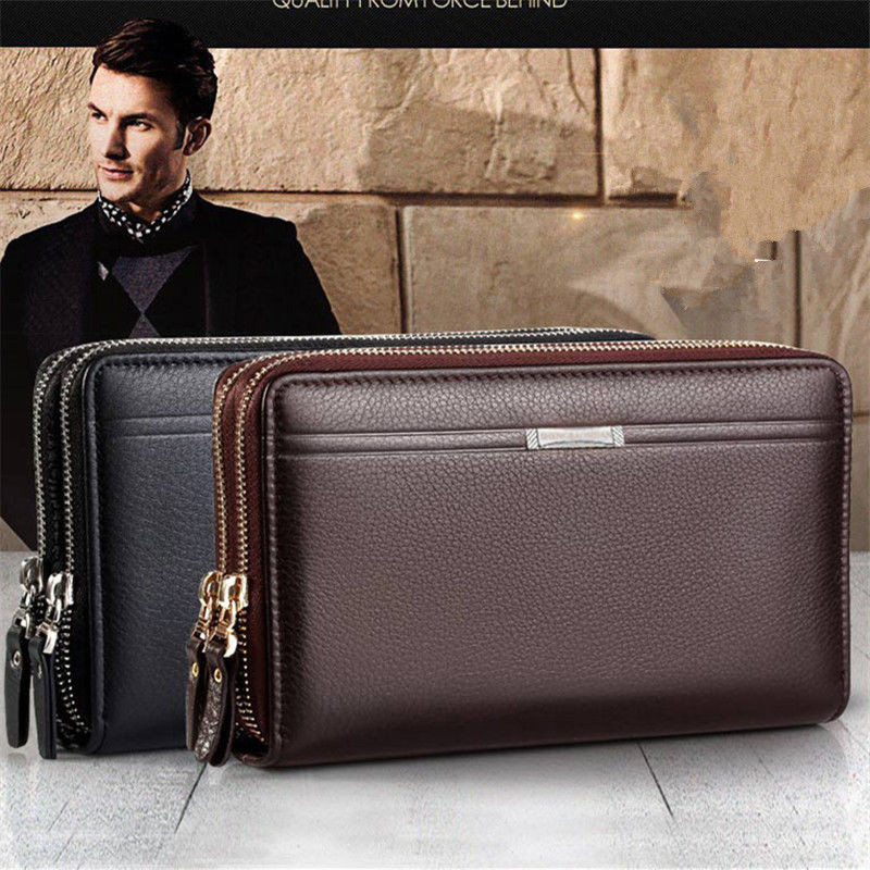Stylish Men's Bifold Leather Credit ID Card Holder Wallet Purse Money