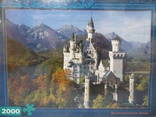 Neuschwanstein Castle Bavaria 2000 Piece Puzzle Mountain Scene NEW