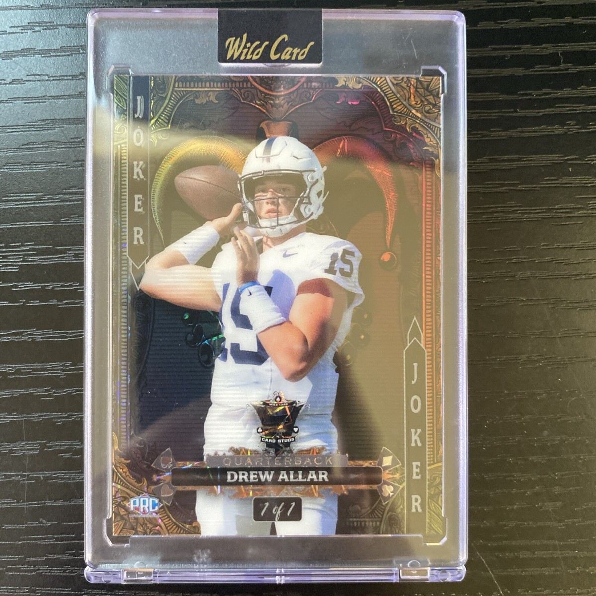 2024 Wild Card 7 Card Studs 1/1 1 of 1 Joker Case Hit PRC RC