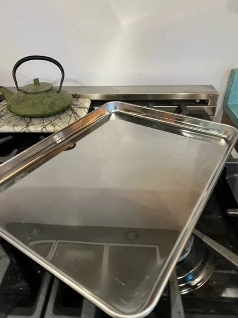 Small Toaster Oven Pan Set of 2, Stainless Steel Toaster Oven Tarys Baking Pan