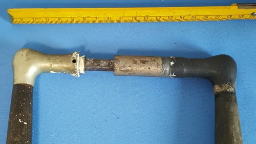 Antik Türgriffe Holzgiffe Türklinken-Paar - Bild 4 von 7