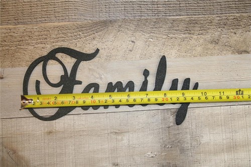 FAMILY 2D Wall Sign Decor 9 3/4" 3D Printed Wall Art Spell Out Cursive Writing - Picture 4 of 5