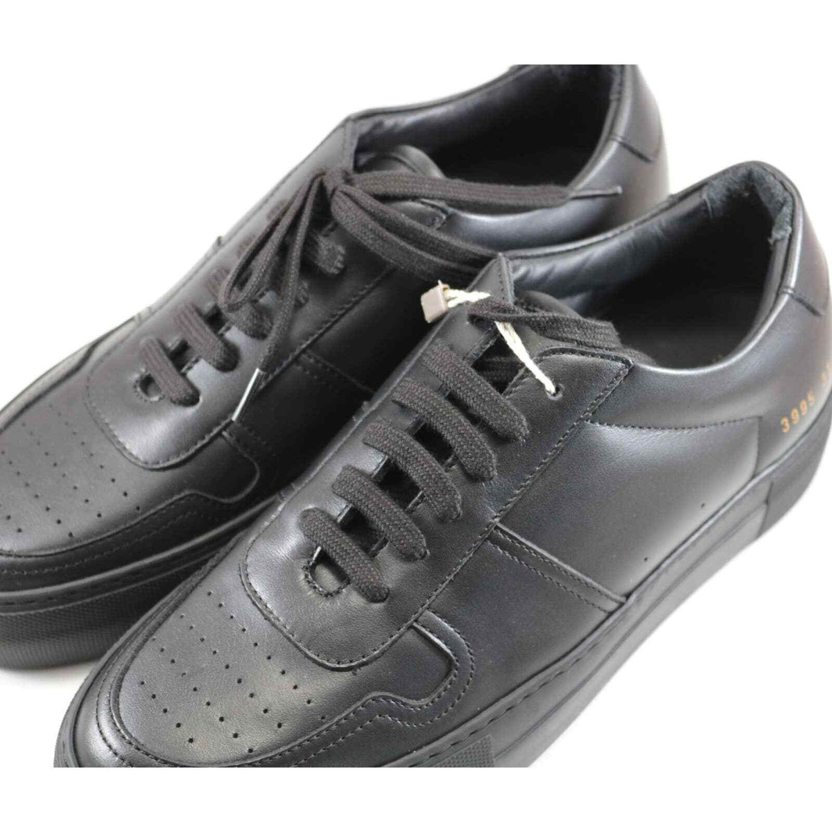 Common Projects Bball Low Super Sole Black Sneakers 37 7 New