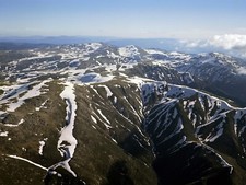 Landscape mountains australia national park snow Custom Gaming Mat Desk