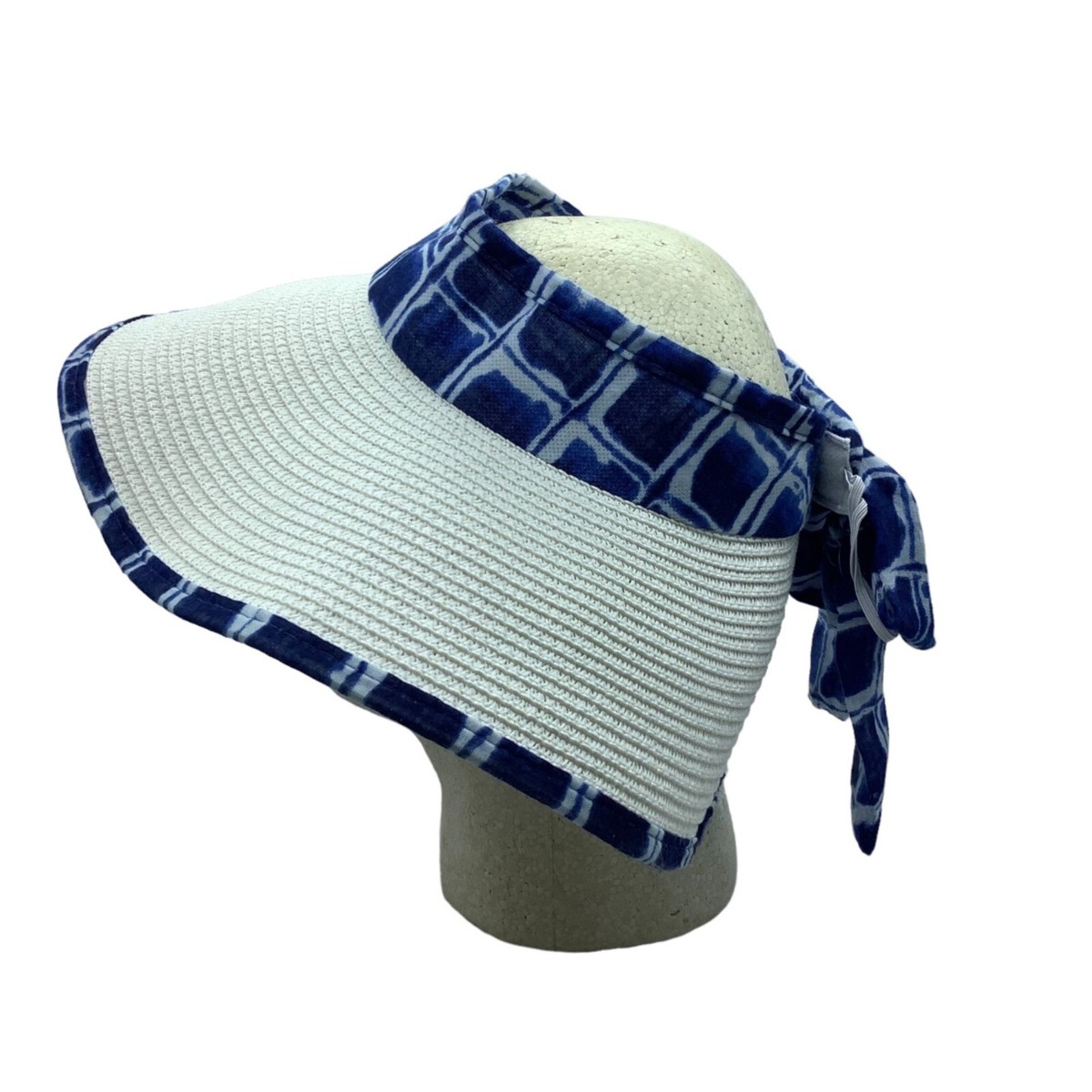 TAHARI Wide Brim Roll Up Sun Hat Packable Paper Blend One  display picture 3
