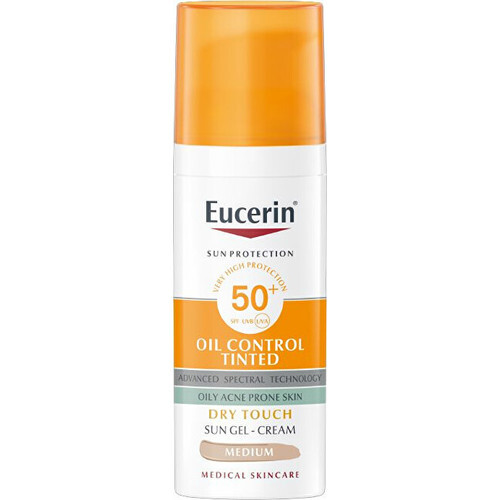 Eucerin Sun Oil Control Crema-Gel Solare Colorata SPF 50 Luce Donna 50ml
